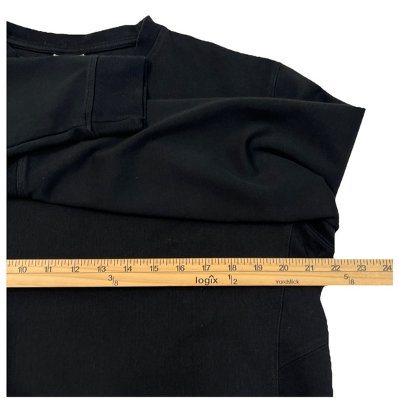 Tesla Crewneck Sweatshirt Adult Large Black Embroidered Logo Pull Over Casual - Picture 5 of 8